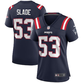 womens nike chris slade navy new england patriots game retir